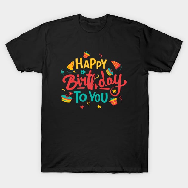 Happy Birthday Party T-Shirt by kiwodesign